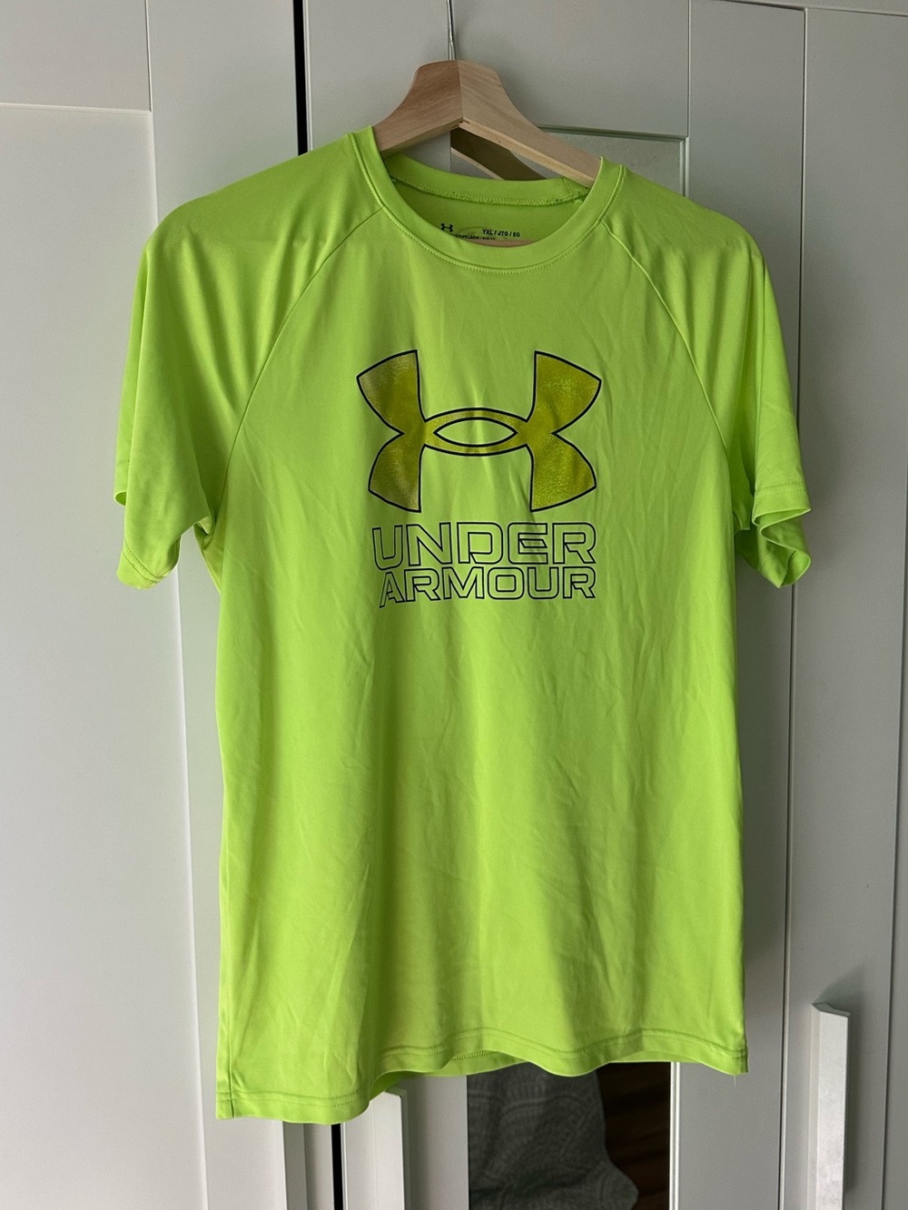 Under Armour Youth XL High-Visibility Lime Short-Sleeve Performance Tee